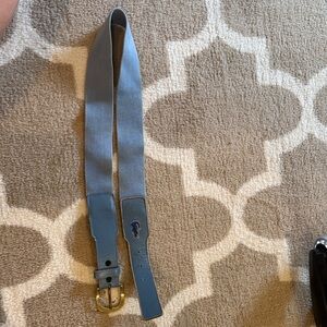 Lacoste Blue Belt with Gold Buckle